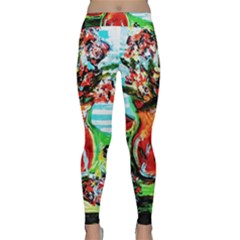 Dry Flowers On Your Windows Classic Yoga Leggings by bestdesignintheworld