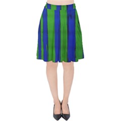 Stripes Velvet High Waist Skirt by bestdesignintheworld