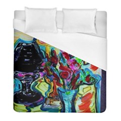 Still Life With Two Lamps Duvet Cover (full/ Double Size) by bestdesignintheworld