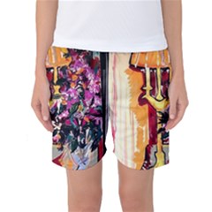 Still Life With Lamps And Flowers Women s Basketball Shorts by bestdesignintheworld
