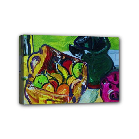 Still Life With A Pigy Bank Mini Canvas 6  X 4  by bestdesignintheworld