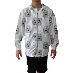 Angry Theater Mask Pattern Hooded Wind Breaker (kids)