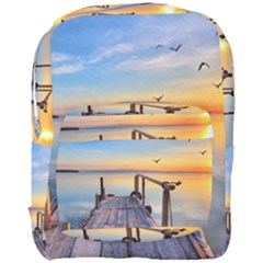 Sunset Lake Beautiful Nature Full Print Backpack by Modern2018