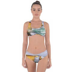 Coastal Landscape Criss Cross Bikini Set by Modern2018