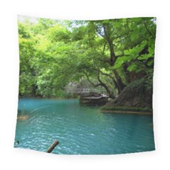 Backgrounds List Of Lake Background Beautiful Waterfalls Nature Square Tapestry (large)