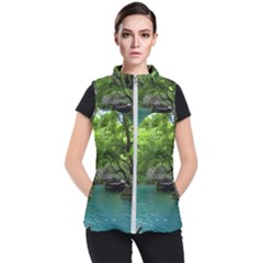 Backgrounds List Of Lake Background Beautiful Waterfalls Nature Women s Puffer Vest