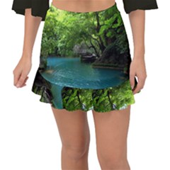 Backgrounds List Of Lake Background Beautiful Waterfalls Nature Fishtail Mini Chiffon Skirt