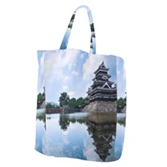 Beautiful Pagoda On Lake Nature Wallpaper Giant Grocery Zipper Tote by Modern2018