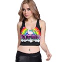 Go to Hell - Unicorn Racer Back Crop Top View1