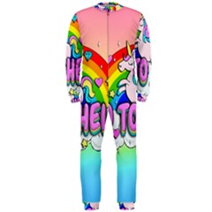 Go To Hell - Unicorn Onepiece Jumpsuit (men)  by Valentinaart