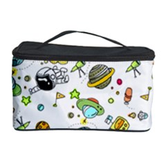 Space Pattern Cosmetic Storage Case by Valentinaart