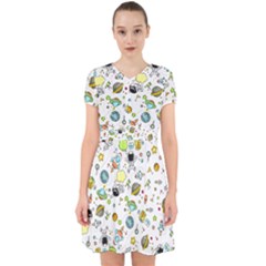 Space Pattern Adorable In Chiffon Dress by Valentinaart