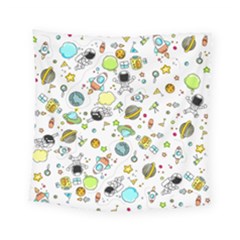 Space Pattern Square Tapestry (small) by Valentinaart