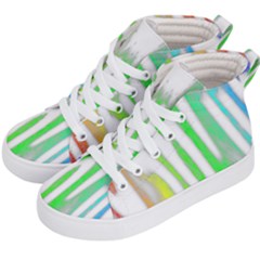 Genius Funny Typography Bright Rainbow Colors Kid s Hi-top Skate Sneakers by yoursparklingshop