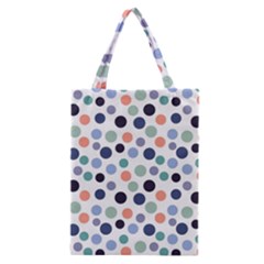 Dotted Pattern Background Blue Classic Tote Bag by Modern2018