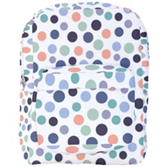Dotted Pattern Background Blue Full Print Backpack by Modern2018