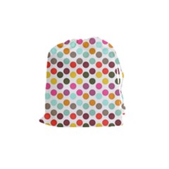 Dotted Pattern Background Drawstring Pouches (Medium) 