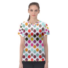 Dotted Pattern Background Women s Sport Mesh Tee