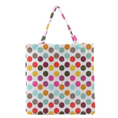 Dotted Pattern Background Grocery Tote Bag
