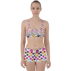 Dotted Pattern Background Women s Sports Set