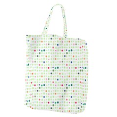 Dotted Pattern Background Full Colour Giant Grocery Zipper Tote by Modern2018