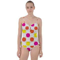 Polka Dots Background Colorful Sweetheart Tankini Set by Modern2018