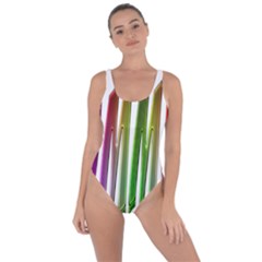 Summer Colorful Rainbow Typography Bring Sexy Back Swimsuit by yoursparklingshop