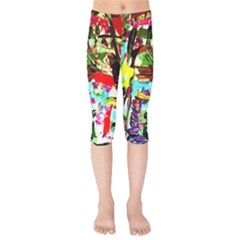 No Warrant For Blossoming Corner Kids  Capri Leggings  by bestdesignintheworld