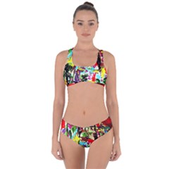 No Warrant For Blossoming Corner Criss Cross Bikini Set by bestdesignintheworld