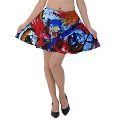 Mixed Feelings Velvet Skater Skirt by bestdesignintheworld