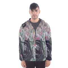 Lady With Lillies Hooded Wind Breaker (men) by bestdesignintheworld