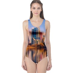 Vancouver Canada Sea Ocean One Piece Swimsuit by Simbadda