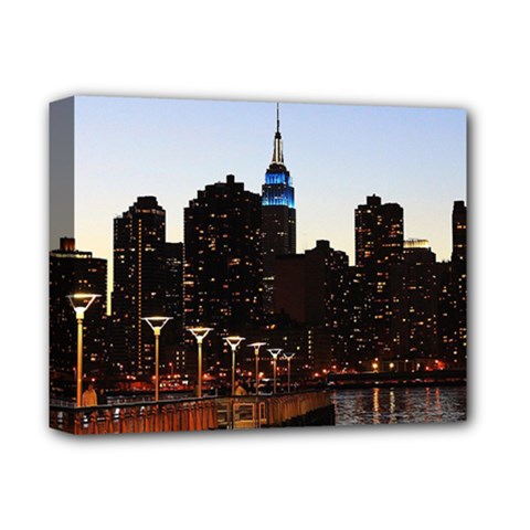 New York City Skyline Building Deluxe Canvas 14  X 11  by Simbadda