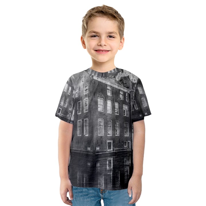 Reflection Canal Water Street Kids  Sport Mesh Tee