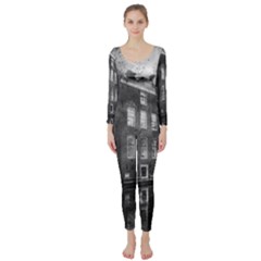 Reflection Canal Water Street Long Sleeve Catsuit by Simbadda