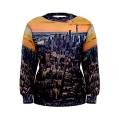 New York Skyline Architecture Nyc Women s Sweatshirt