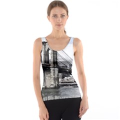 City Skyline Skyline City Cityscape Tank Top by Simbadda