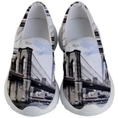 City Skyline Skyline City Cityscape Kid s Lightweight Slip Ons by Simbadda