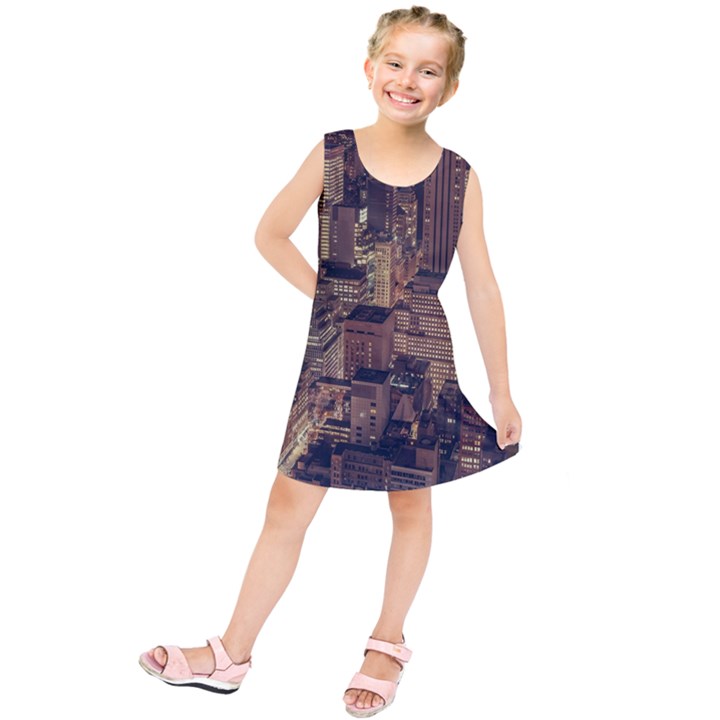 New York City Skyline Nyc Kids  Tunic Dress