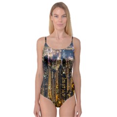 Panorama Urban Landscape Town Center Camisole Leotard  by Simbadda