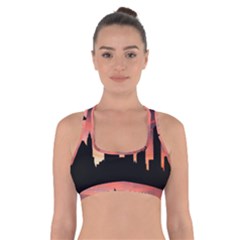 Skyline Panoramic City Architecture Cross Back Sports Bra