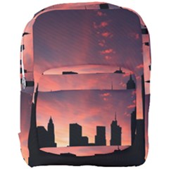 Skyline Panoramic City Architecture Full Print Backpack by Simbadda