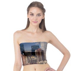 New York Skyline Manhattan Hudson Tube Top by Simbadda