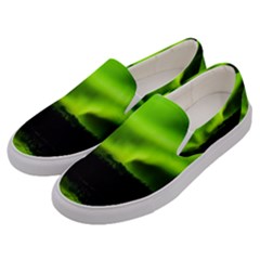 Aurora Borealis Northern Lights Sky Men s Canvas Slip Ons by Simbadda