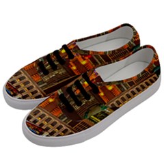 Shanghai Skyline Architecture Men s Classic Low Top Sneakers by Simbadda