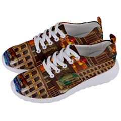 Shanghai Skyline Architecture Men s Lightweight Sports Shoes by Simbadda