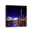 Toronto City Cn Tower Skydome Mini Canvas 4  x 4  View1