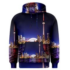 Toronto City Cn Tower Skydome Men s Pullover Hoodie by Simbadda