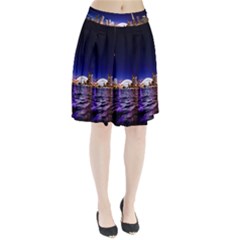 Toronto City Cn Tower Skydome Pleated Skirt by Simbadda