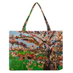 Coral Tree Zipper Medium Tote Bag by bestdesignintheworld